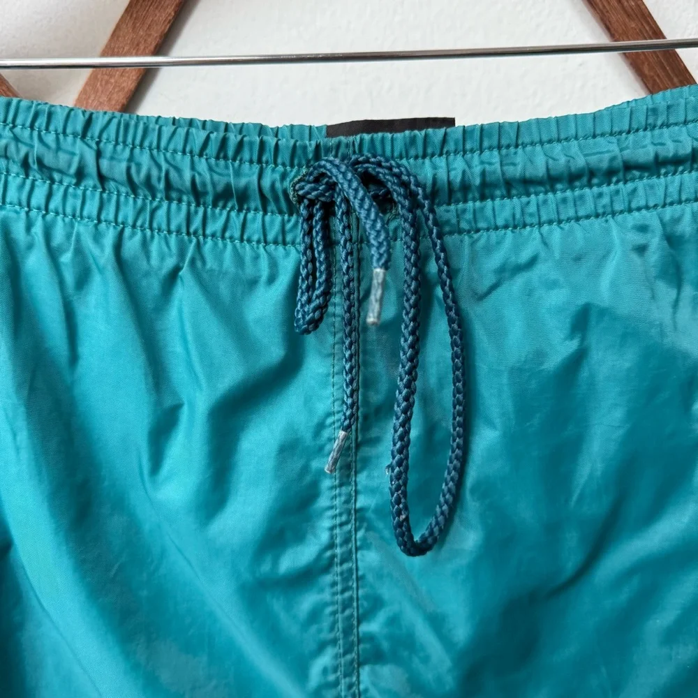 90s Vintage Teal Swim Shorts